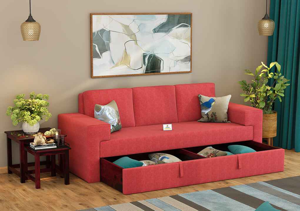 Mangata Fabric 3 Seater Sofa - Urbnfurnish