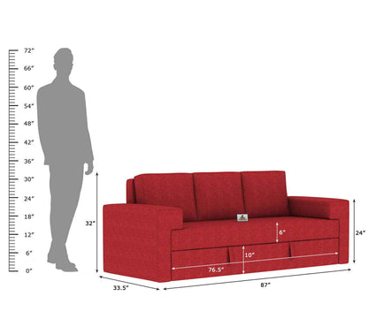 Mangata Fabric 3 Seater Sofa - Urbnfurnish