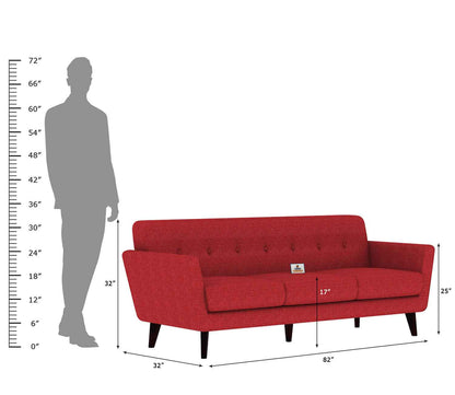Tivoli Fabric 3 Seater Sofa - Urbnfurnish