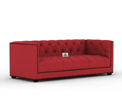 Ollie Fabric 3 Seater Sofa - Urbnfurnish
