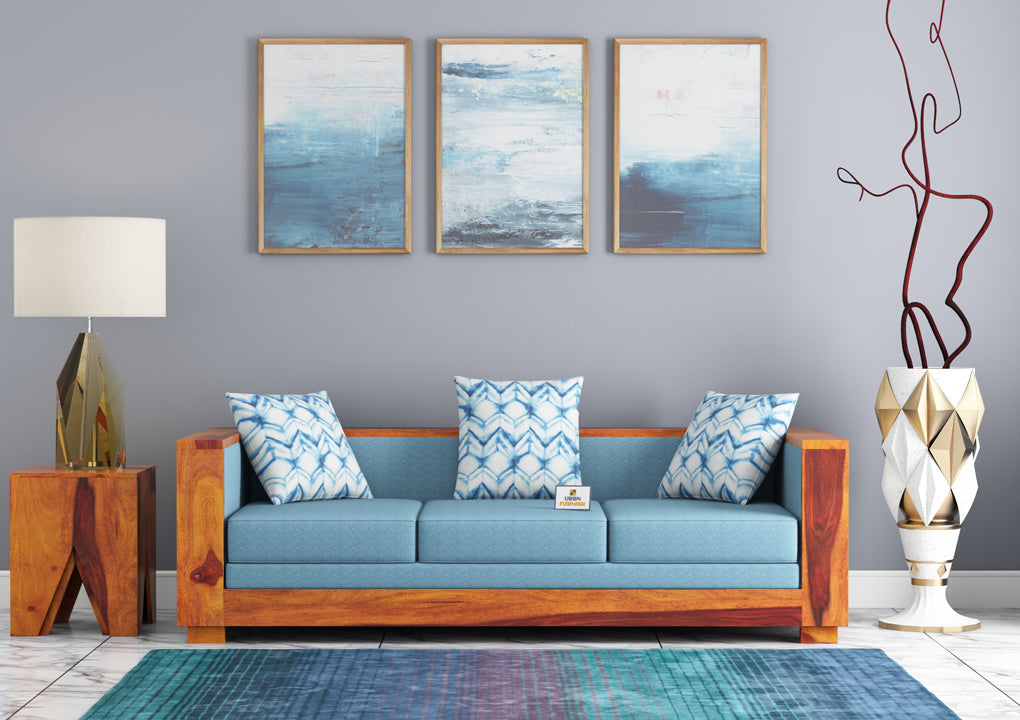 Brume Wooden 3+1+1 Sofa Set - Urbnfurnish