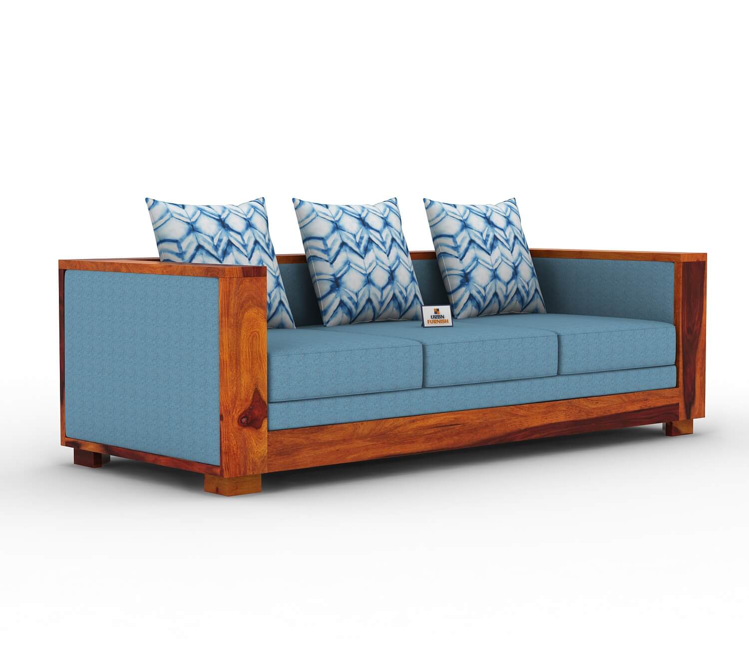 Brume Wooden 3+1+1 Sofa Set - Urbnfurnish