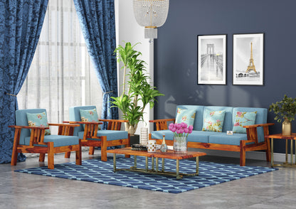 Beamish Wooden 3+1+1 Sofa Set - Urbnfurnish