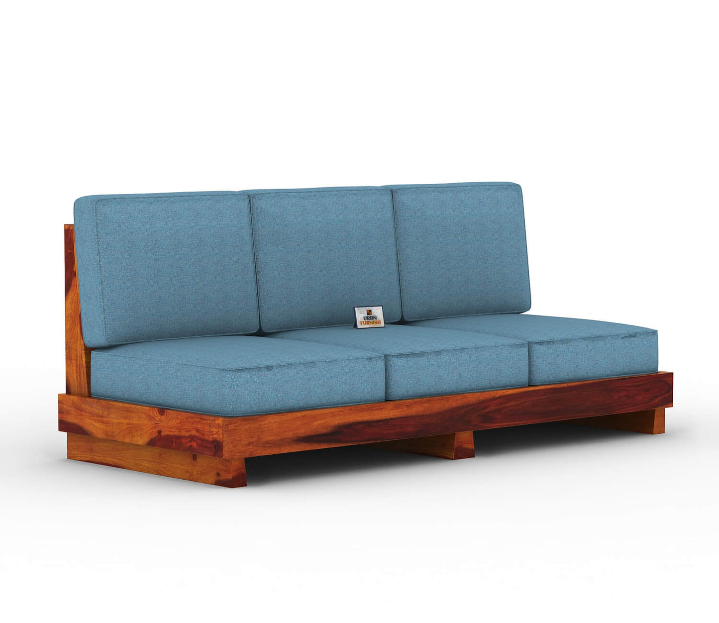Finlauy Wooden 3+1+1 Sofa Set - Urbnfurnish