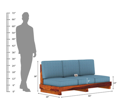 Finlauy Wooden 3+1+1 Sofa Set - Urbnfurnish