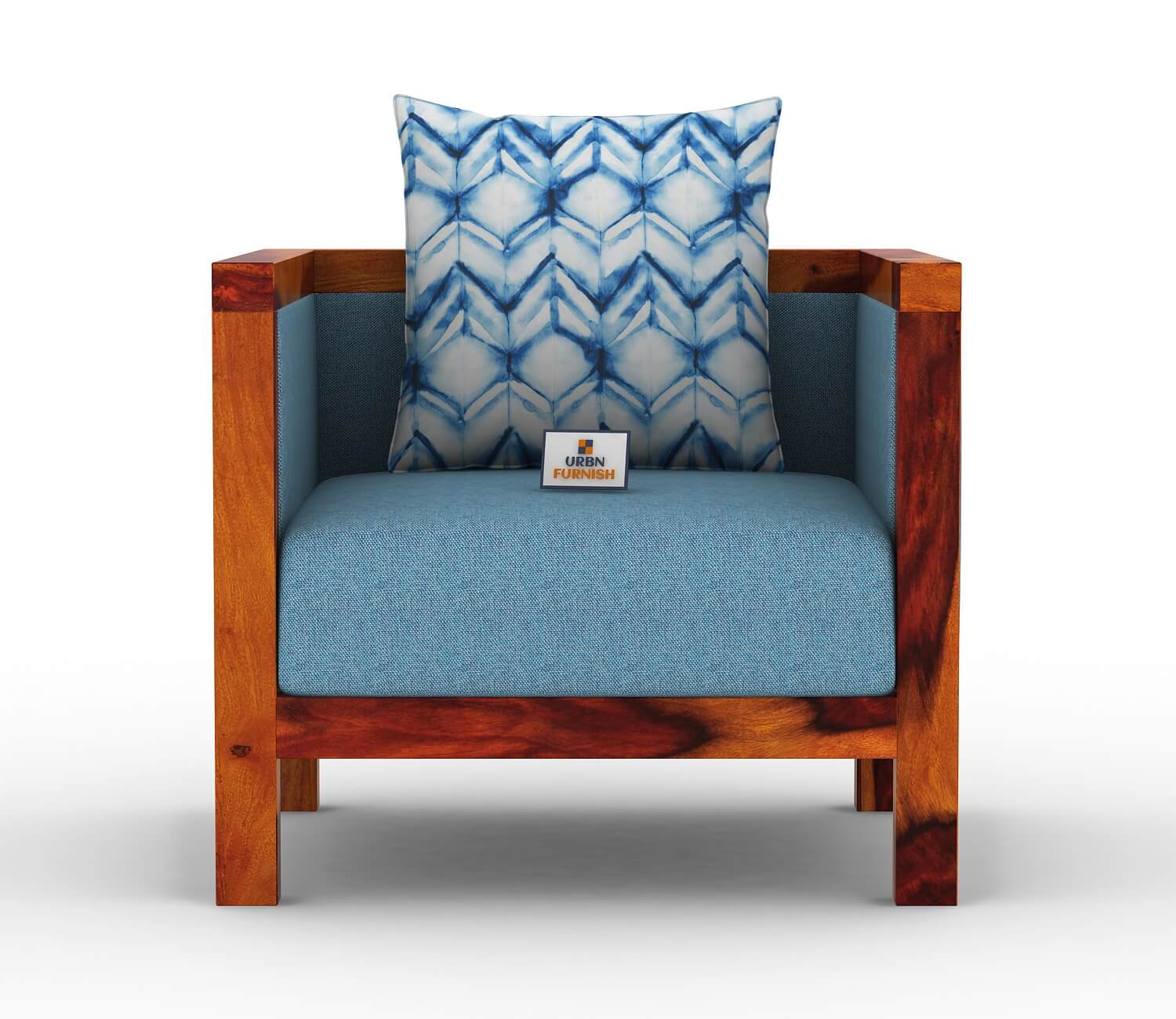 Dallas Wooden 3+1+1 Sofa Set - Urbnfurnish