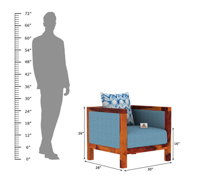Dallas Wooden 3+1+1 Sofa Set - Urbnfurnish