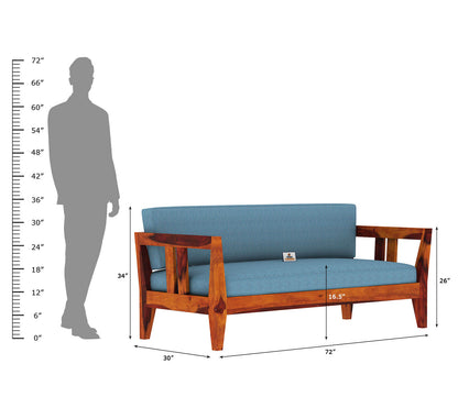 Sacby Wooden 3+1+1 Sofa Set - Urbnfurnish