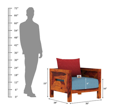 Stamford Wooden 3+1+1 Sofa Set - Urbnfurnish