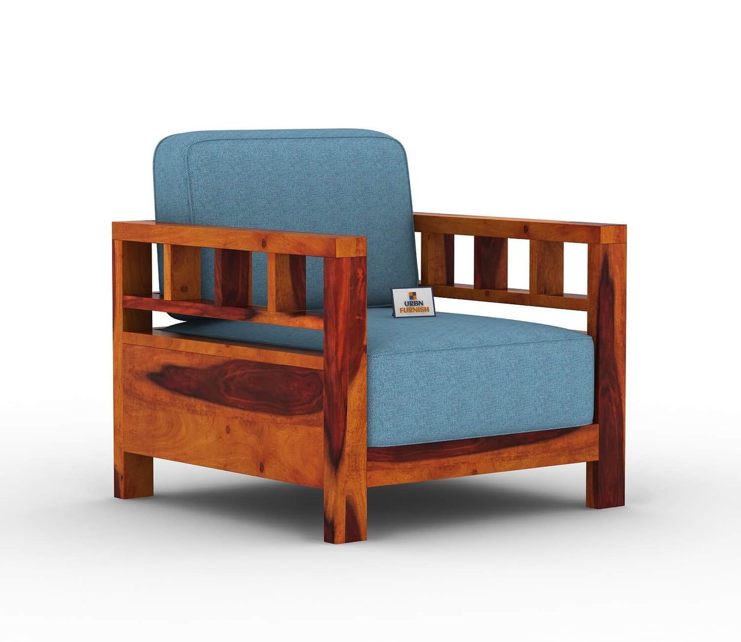 Drake Wooden 3+1+1 Sofa Set - Urbnfurnish
