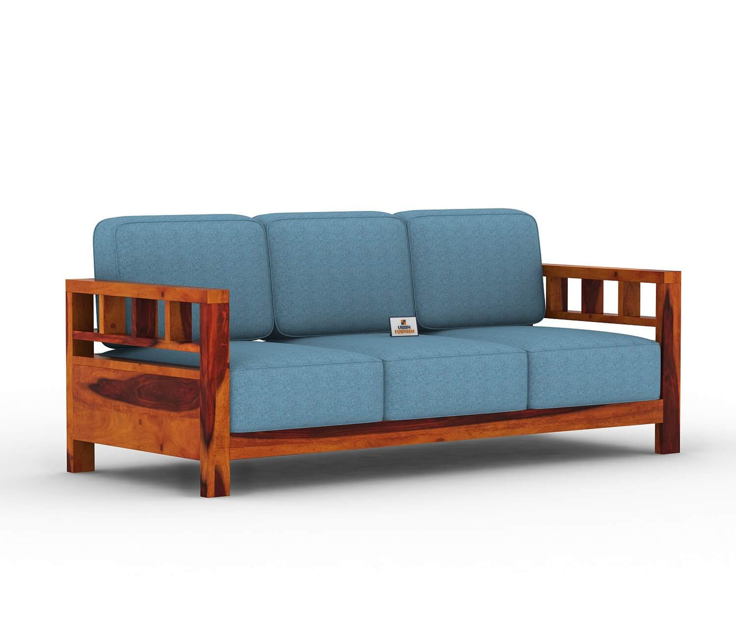 Drake Wooden 3+1+1 Sofa Set - Urbnfurnish