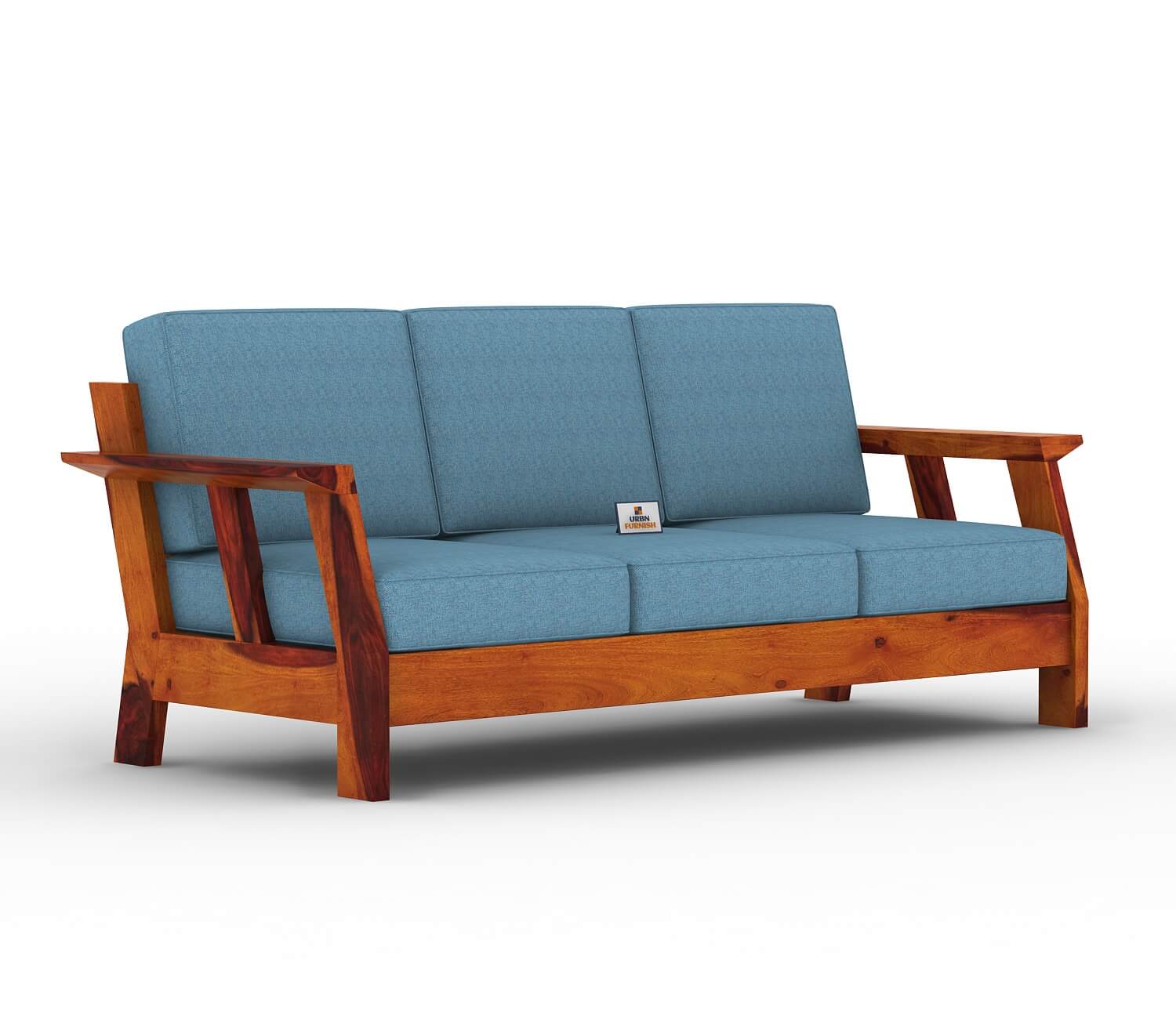 Edkin Wooden 3+1+1 Sofa Set - Urbnfurnish