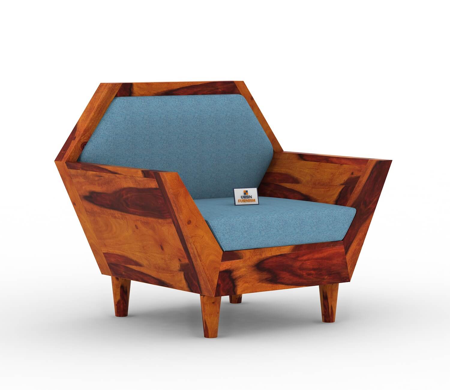 Jones Wooden 3+1+1 Sofa Set - Urbnfurnish