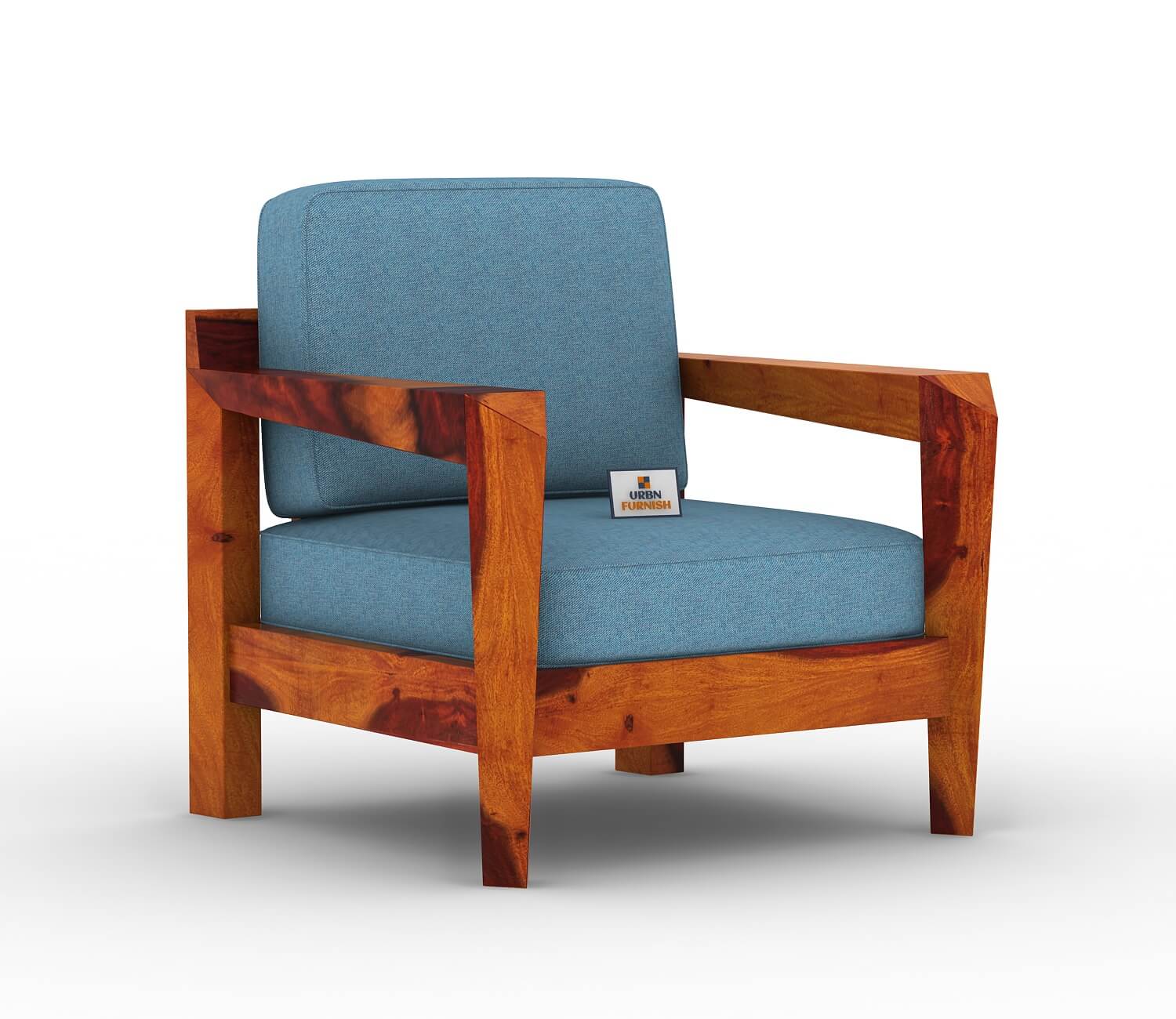 Hampton Wooden 3+1+1 Sofa Set - Urbnfurnish