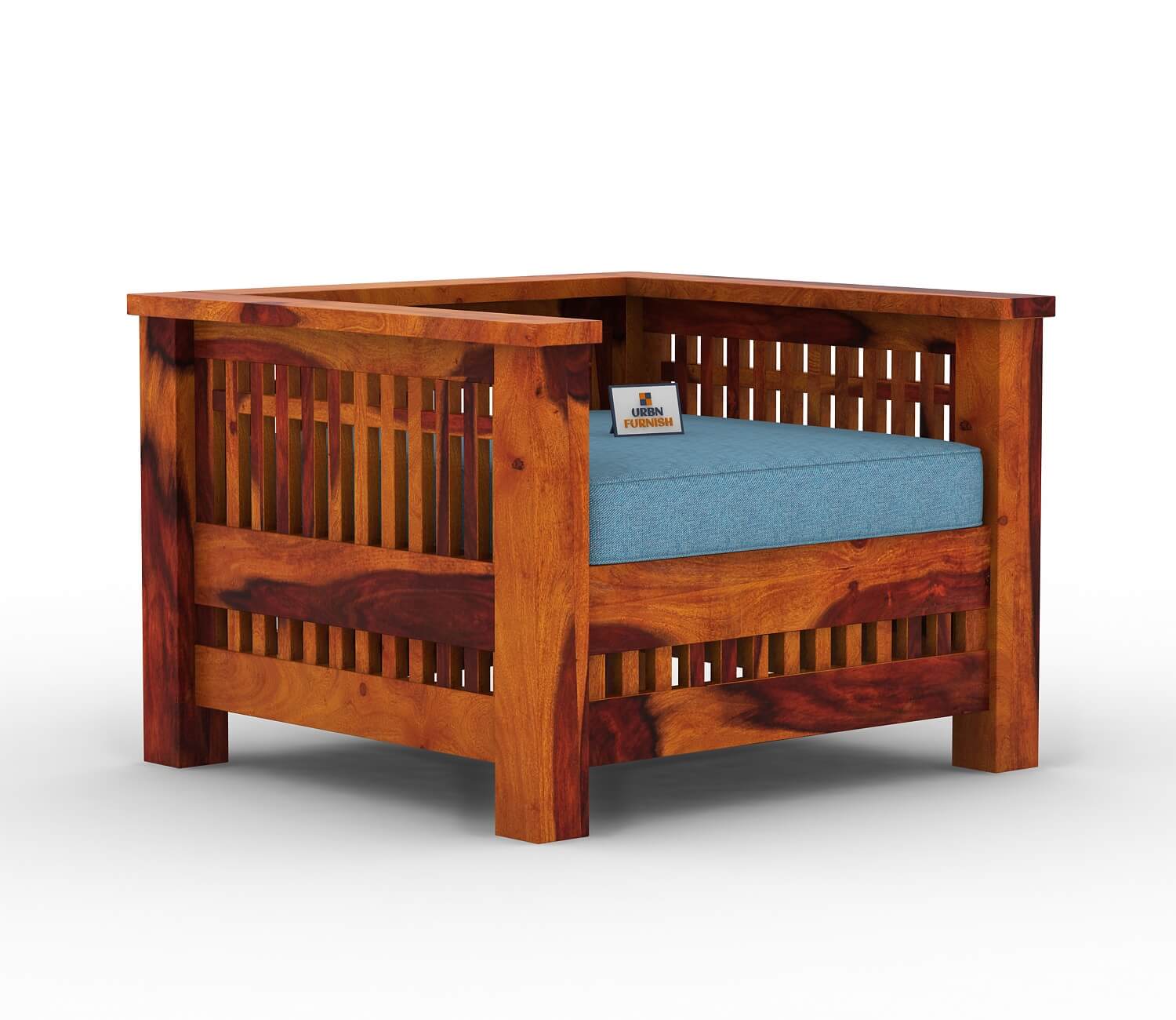 Bradford Wooden 3+1+1 Sofa Set - Urbnfurnish