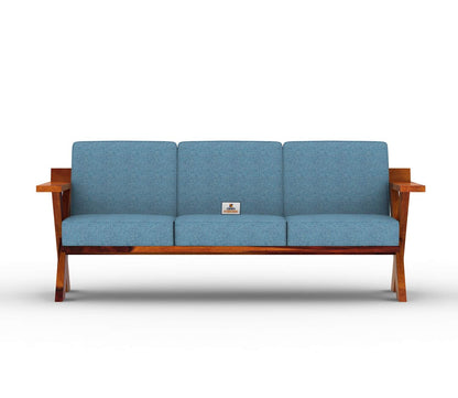 Lewis Wooden 3+1+1 Sofa Set - Urbnfurnish
