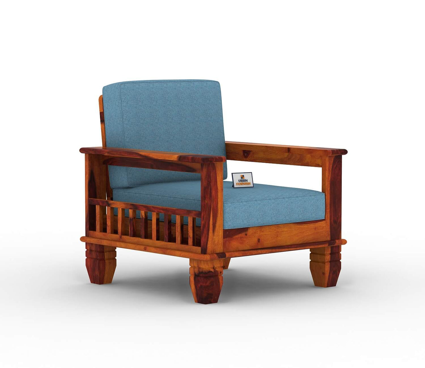 Angelic Wooden 3+1+1 Sofa Set - Urbnfurnish