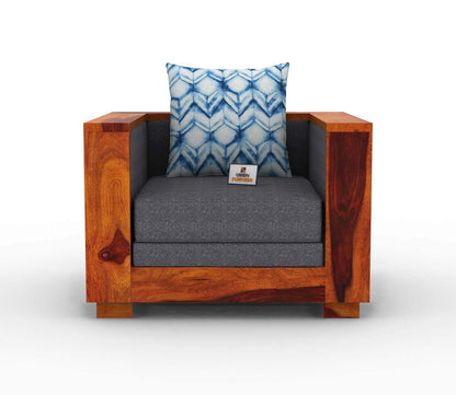 Brume Wooden 3+1+1 Sofa Set - Urbnfurnish