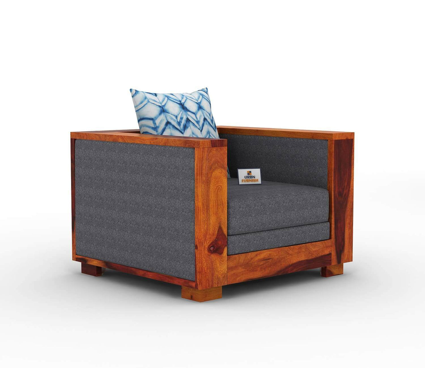 Brume Wooden 3+1+1 Sofa Set - Urbnfurnish