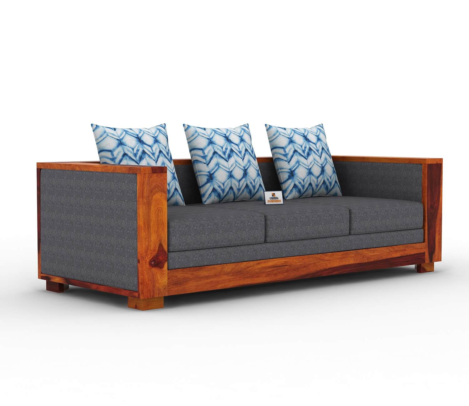 Brume Wooden 3+1+1 Sofa Set - Urbnfurnish