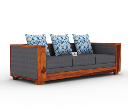 Brume Wooden 3+1+1 Sofa Set - Urbnfurnish