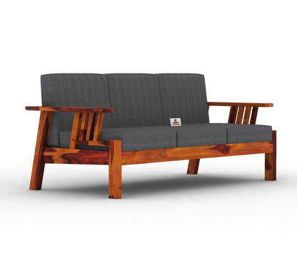 Beamish Wooden 3+1+1 Sofa Set - Urbnfurnish