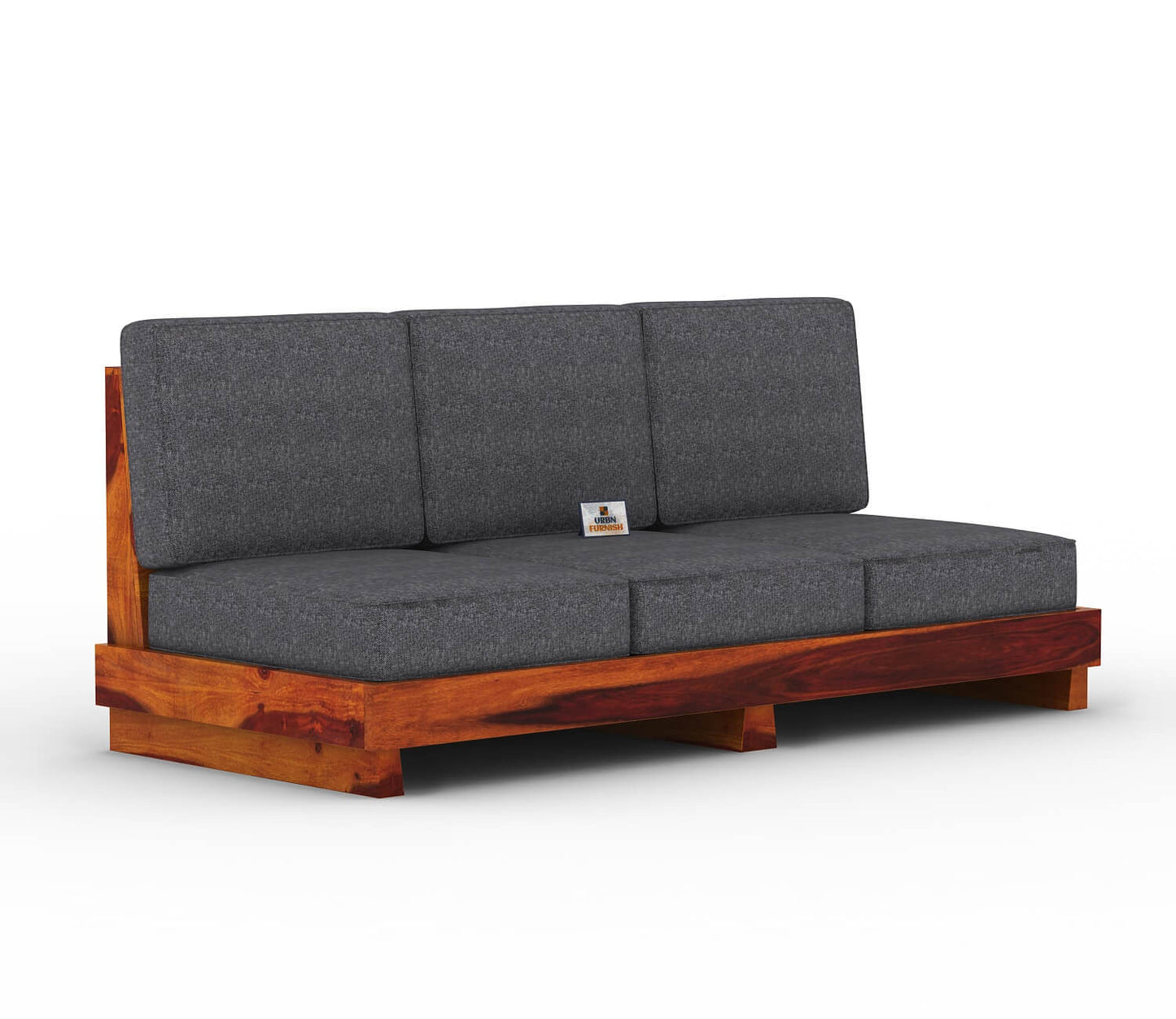 Finlauy Wooden 3+1+1 Sofa Set - Urbnfurnish