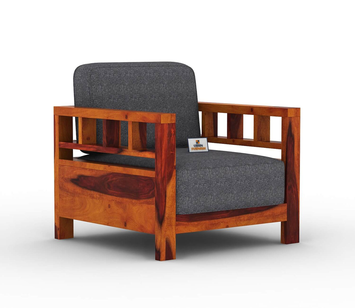 Drake Wooden 3+1+1 Sofa Set - Urbnfurnish