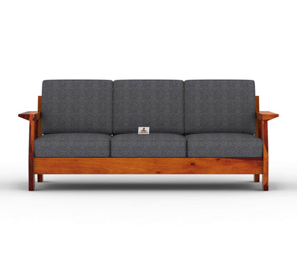 Edkin Wooden 3+1+1 Sofa Set - Urbnfurnish