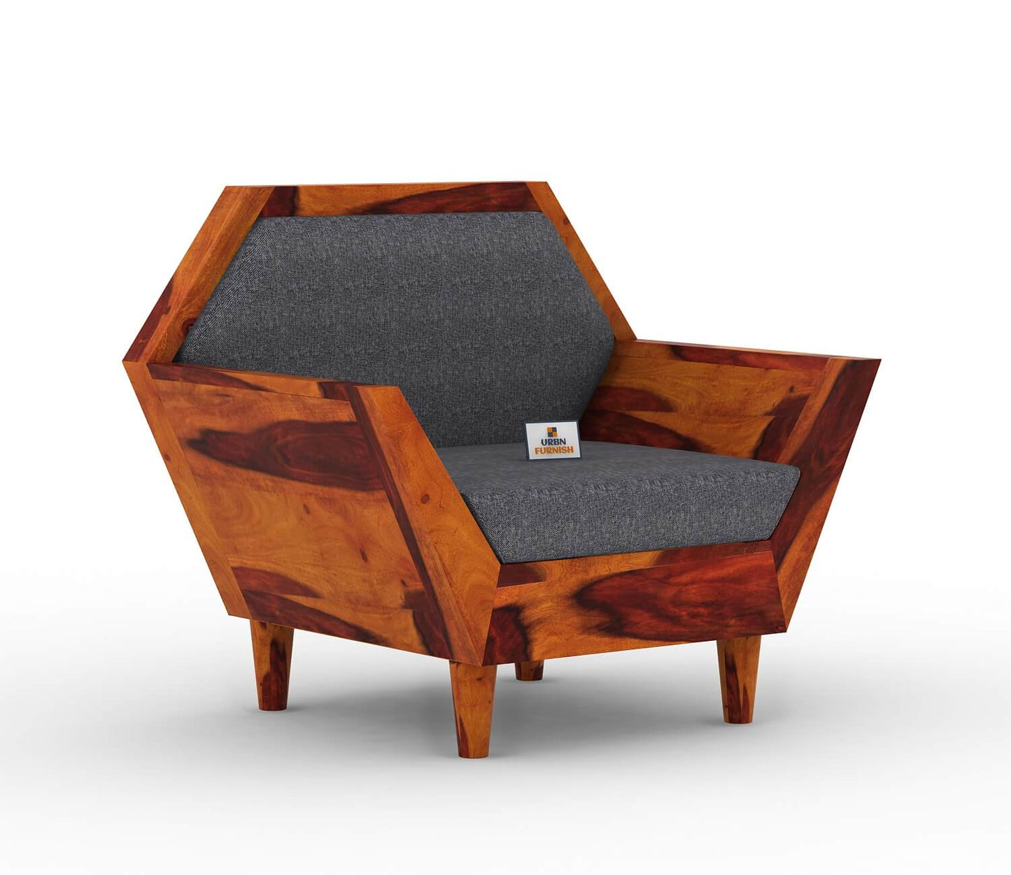 Jones Wooden 3+1+1 Sofa Set - Urbnfurnish