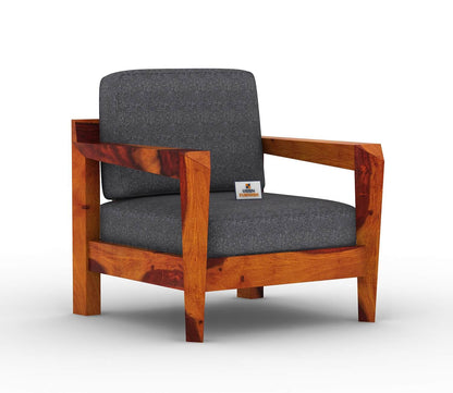 Hampton Wooden 3+1+1 Sofa Set - Urbnfurnish