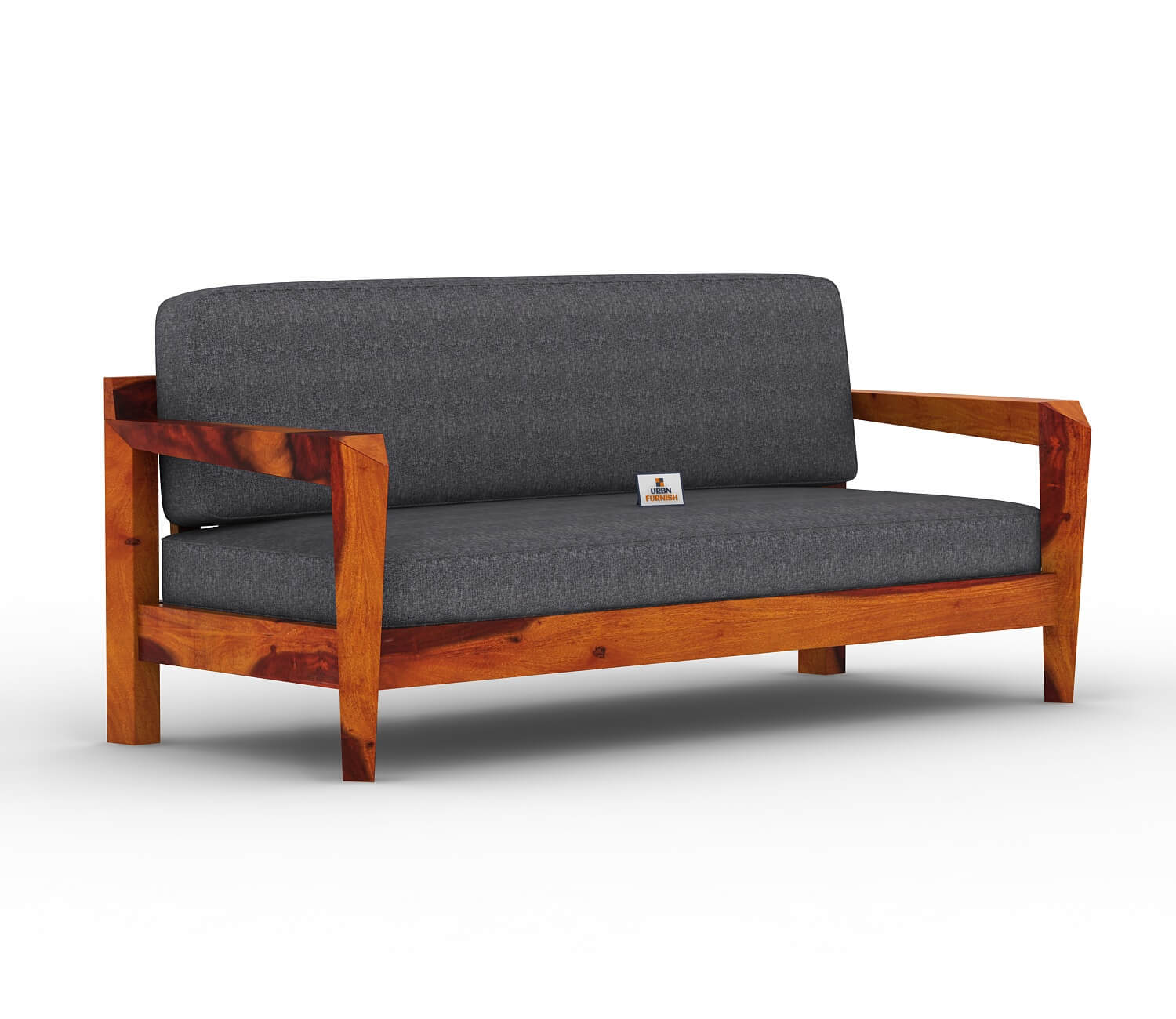 Hampton Wooden 3+1+1 Sofa Set - Urbnfurnish
