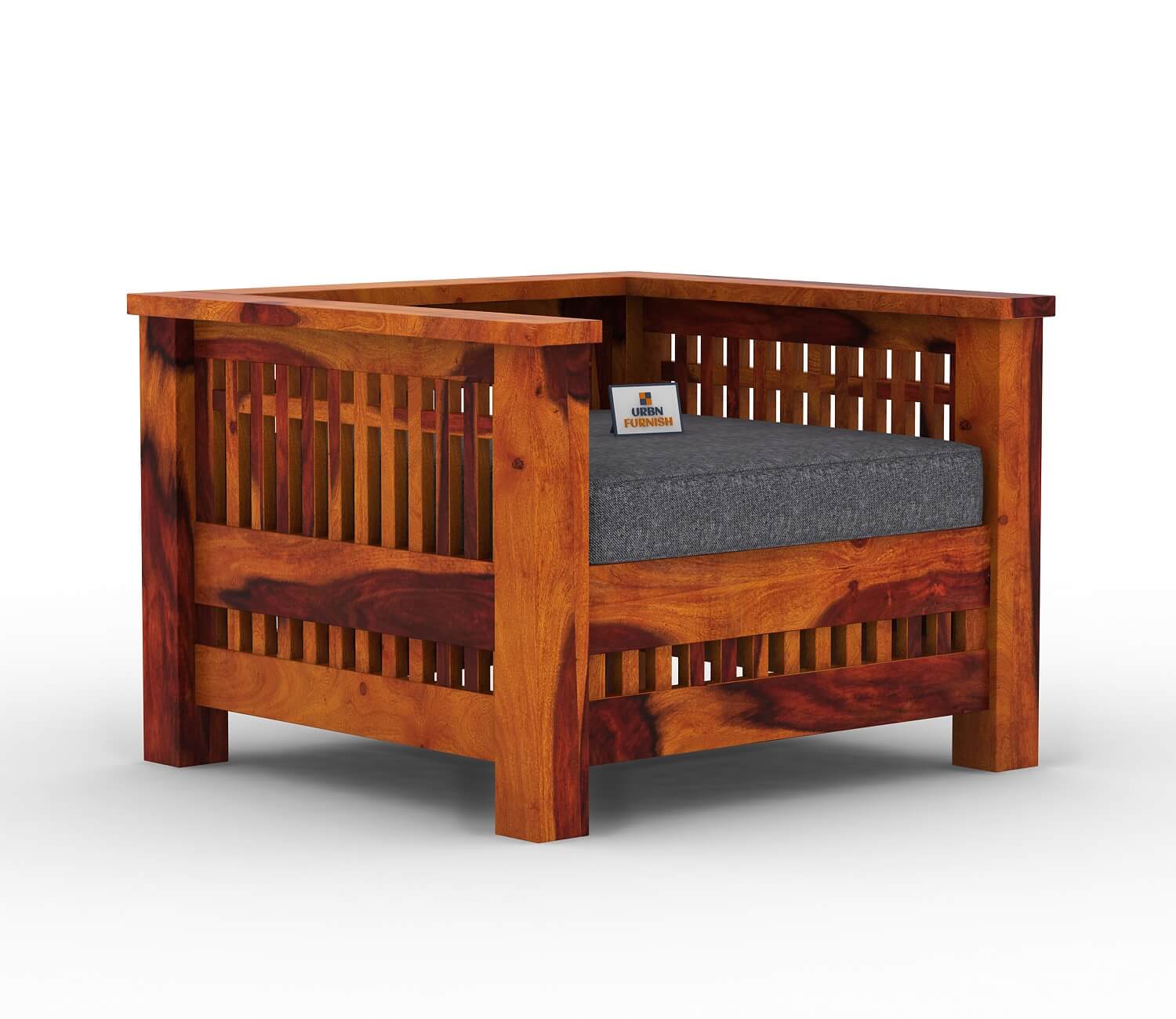 Bradford Wooden 3+1+1 Sofa Set - Urbnfurnish