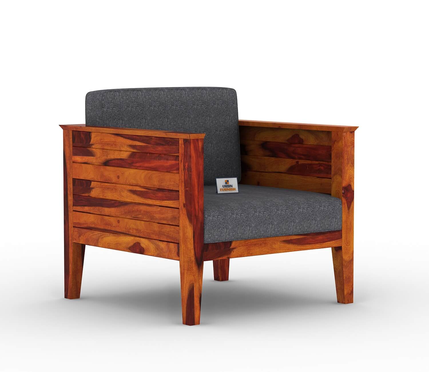 Venice Wooden 3+1+1 Sofa Set - Urbnfurnish