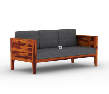 Venice Wooden 3+1+1 Sofa Set - Urbnfurnish