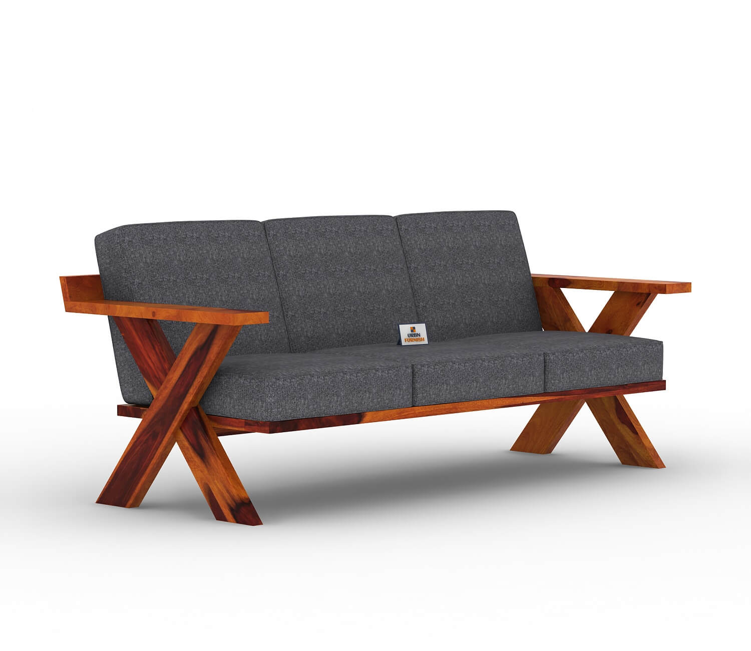 Lewis Wooden 3+1+1 Sofa Set - Urbnfurnish