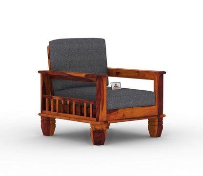 Angelic Wooden 3+1+1 Sofa Set - Urbnfurnish