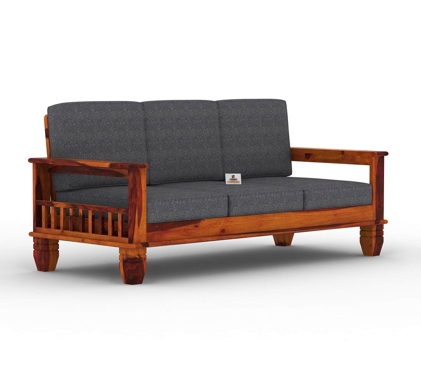 Angelic Wooden 3+1+1 Sofa Set - Urbnfurnish