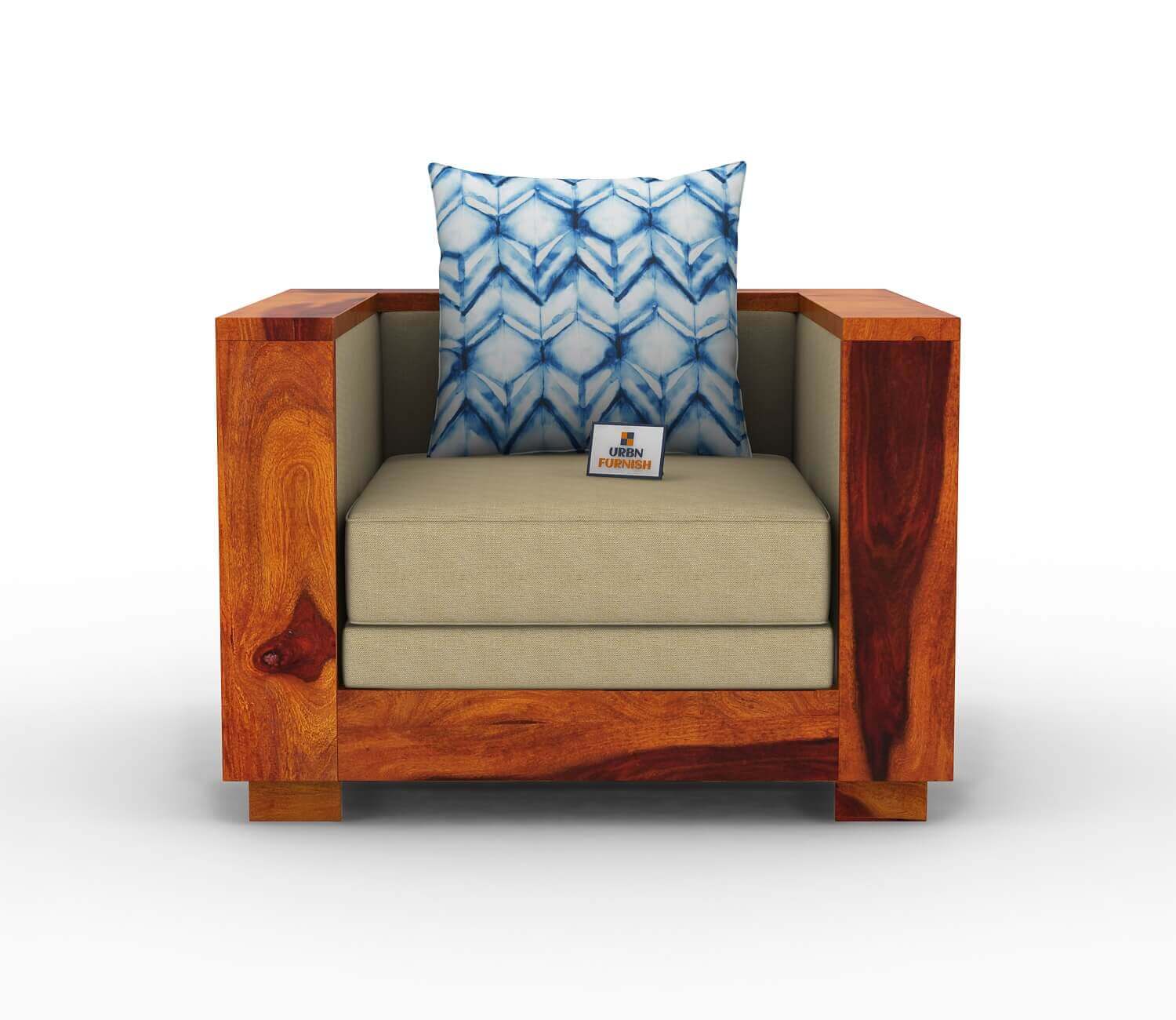 Brume Wooden 3+1+1 Sofa Set - Urbnfurnish