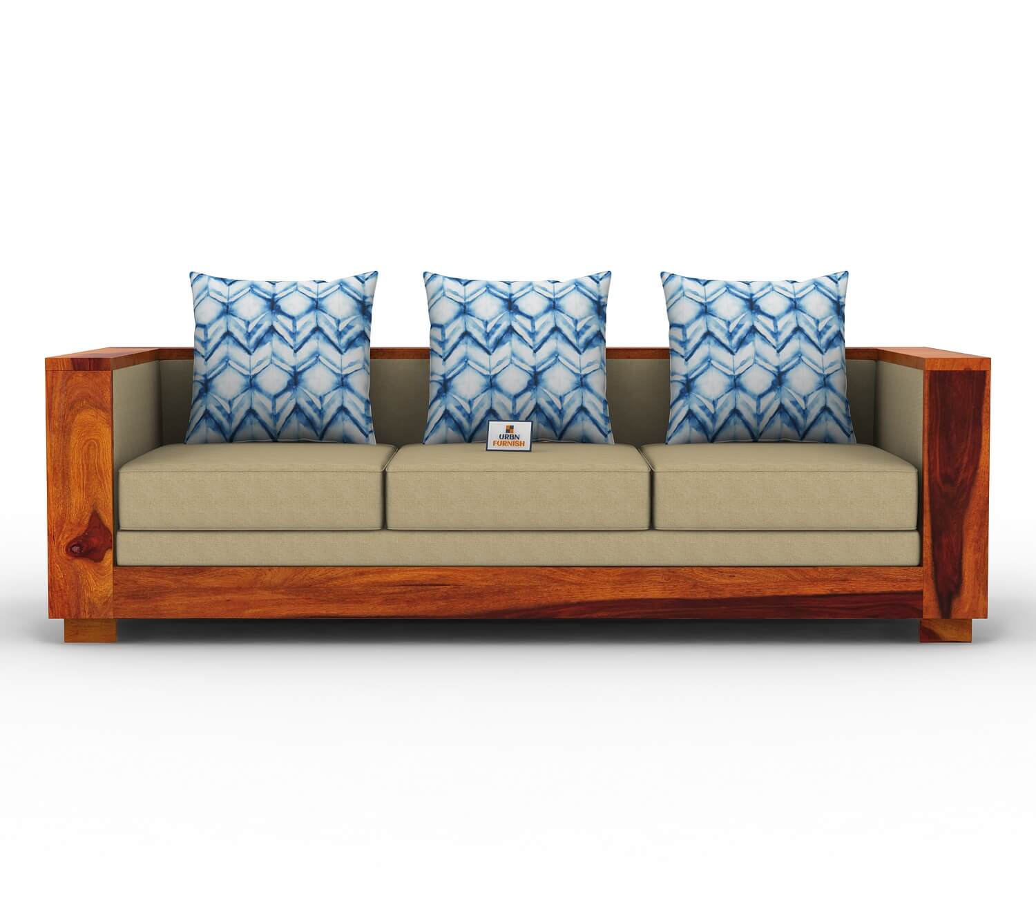 Brume Wooden 3+1+1 Sofa Set - Urbnfurnish