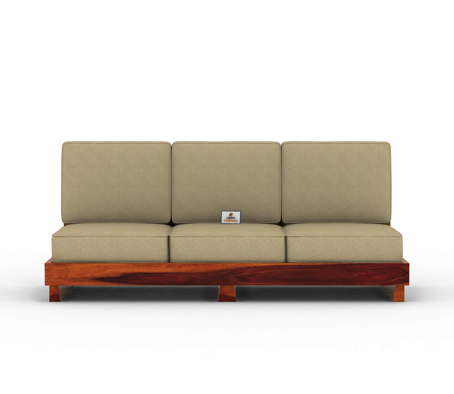 Finlauy Wooden 3+1+1 Sofa Set - Urbnfurnish