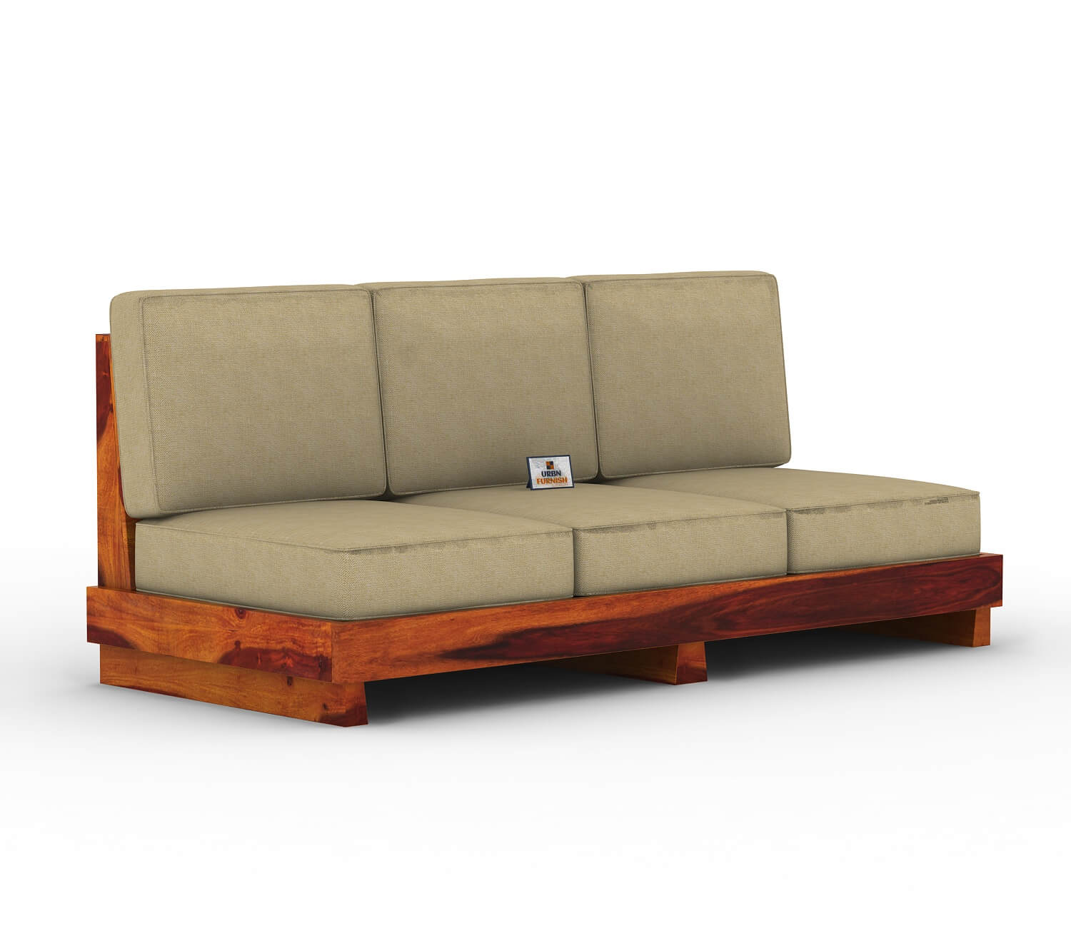 Finlauy Wooden 3+1+1 Sofa Set - Urbnfurnish