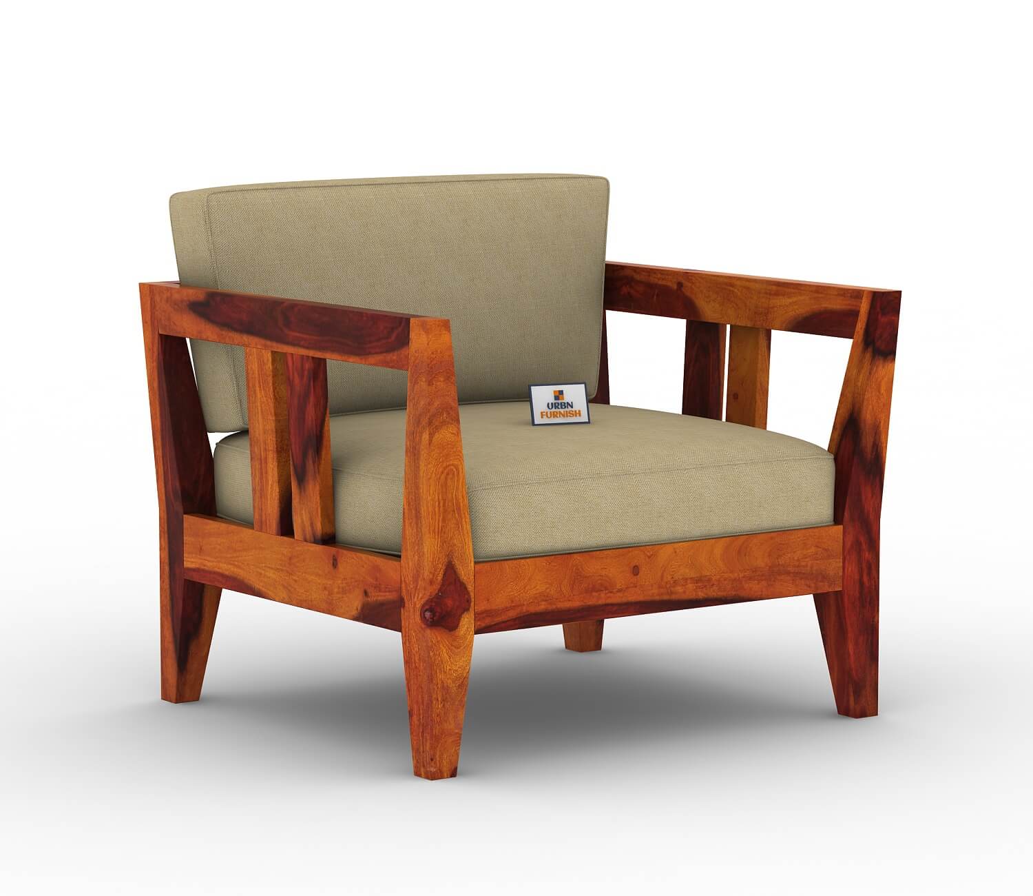 Sacby Wooden 3+1+1 Sofa Set - Urbnfurnish
