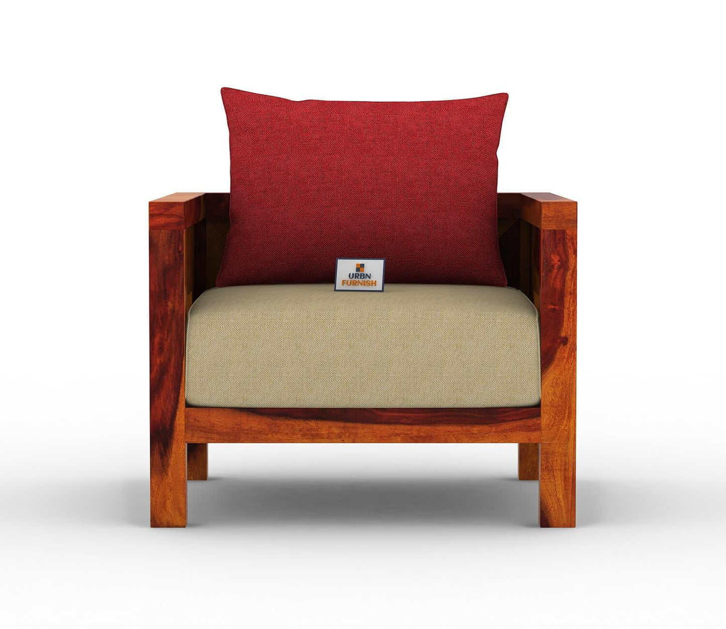 Stamford Wooden 3+1+1 Sofa Set - Urbnfurnish