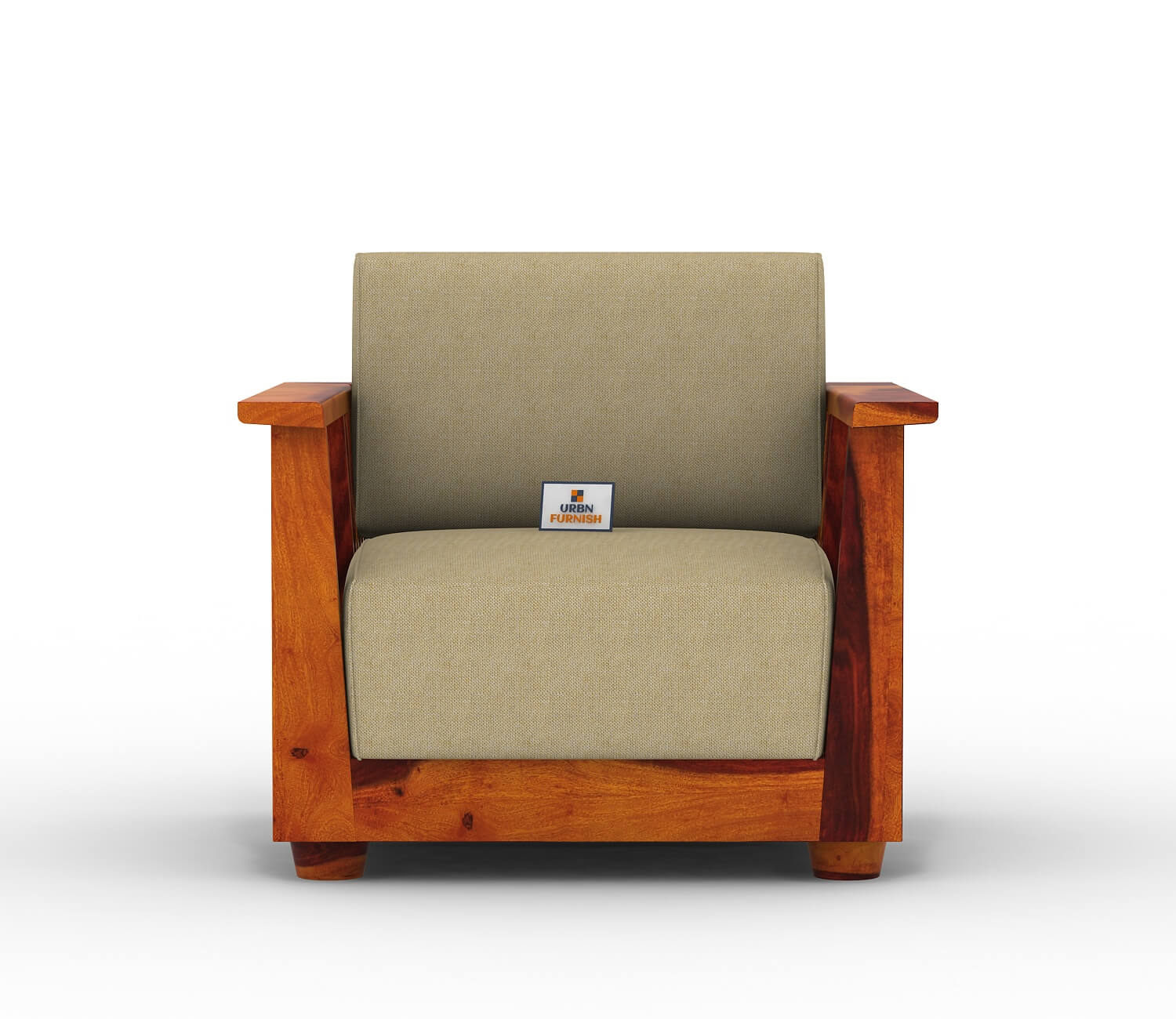Olson Wooden 3+1+1 Sofa Set - Urbnfurnish