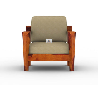 Hampton Wooden 3+1+1 Sofa Set - Urbnfurnish