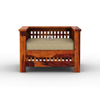 Bradford Wooden 3+1+1 Sofa Set - Urbnfurnish