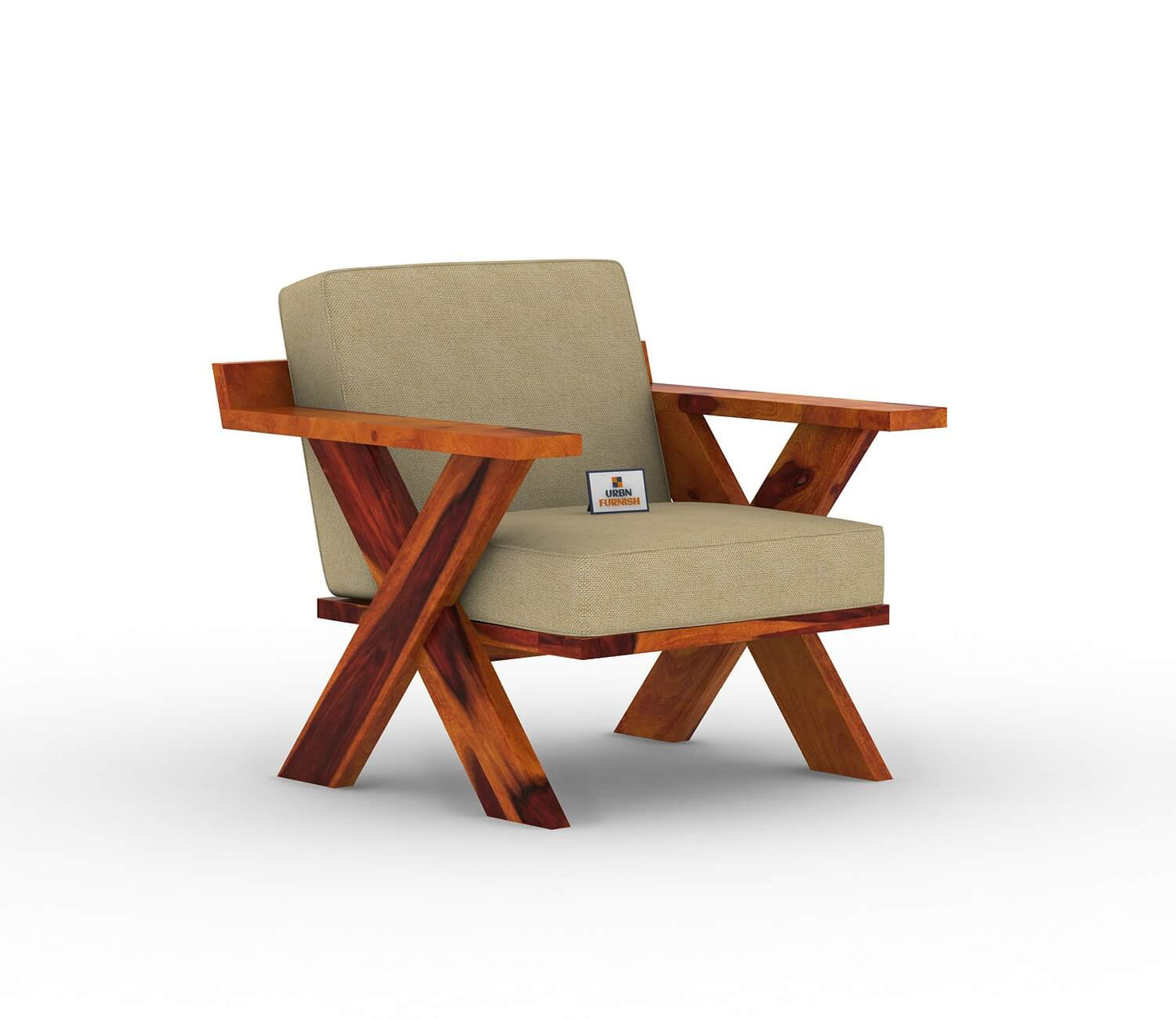 Lewis Wooden 3+1+1 Sofa Set - Urbnfurnish