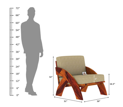 Smith Wooden 3+1+1 Sofa Set - Urbnfurnish