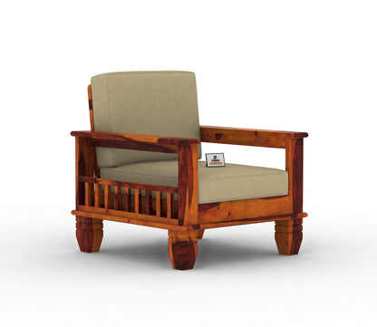 Angelic Wooden 3+1+1 Sofa Set - Urbnfurnish